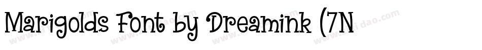 Marigolds Font by Dreamink (7NTypes)字体转换